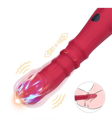 ARMONY THERMO ADJUSTABLE POINT A STIMULATOR VIBRATOR DILDO RED