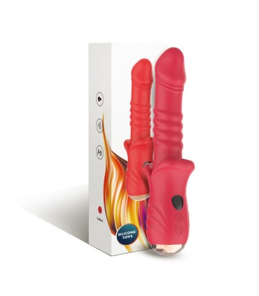 ARMONY POINT A STIMULATING VIBRATOR DILDO RED