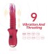 ARMONY POINT A STIMULATING VIBRATOR DILDO RED