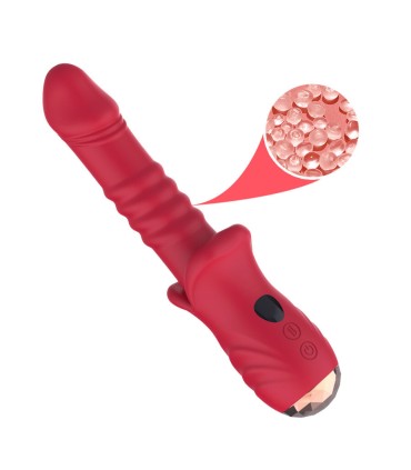 ARMONY POINT A STIMULATING VIBRATOR DILDO RED