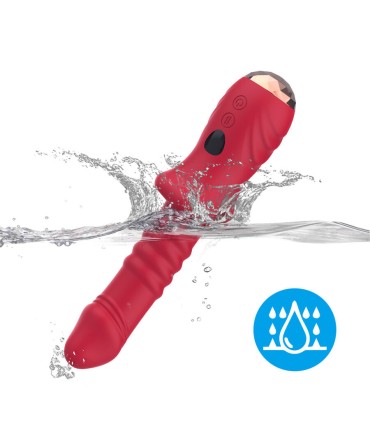ARMONY POINT A STIMULATING VIBRATOR DILDO RED