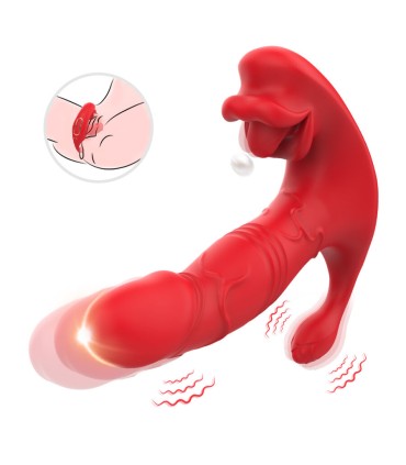 ARMONY ANAL VIBRATOR PANTY C AND G SPOT STIMULATOR REMOTE CONTROL RED