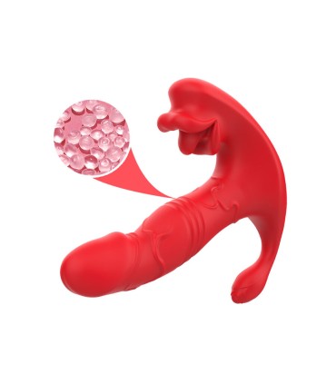 ARMONY ANAL VIBRATOR PANTY C AND G SPOT STIMULATOR REMOTE CONTROL RED