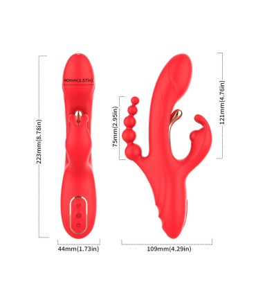 ARMONY G SPOT AND CLITORIS STIMULATOR VIBRATOR RED