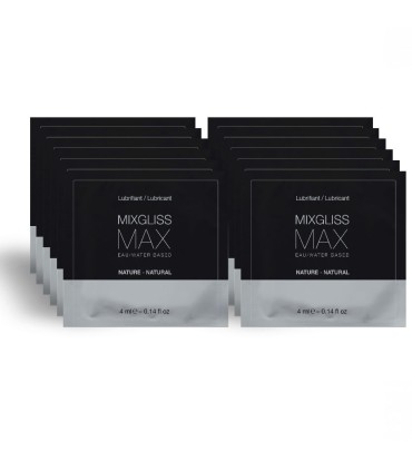 MIXGLISS MAX LUBRICANTE DILATADOR ANAL PACK 12 MONODOSIS 4ML