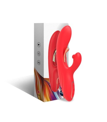 ARMONY G SPOT AND CLITORIS STIMULATOR VIBRATOR WITH OSCILLATING TONGUE RED