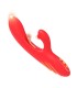 ARMONY G SPOT AND CLITORIS STIMULATOR VIBRATOR WITH OSCILLATING TONGUE RED