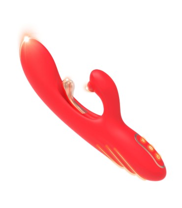 ARMONY G SPOT AND CLITORIS STIMULATOR VIBRATOR WITH OSCILLATING TONGUE RED