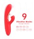 ARMONY G SPOT AND CLITORIS STIMULATOR VIBRATOR WITH OSCILLATING TONGUE RED