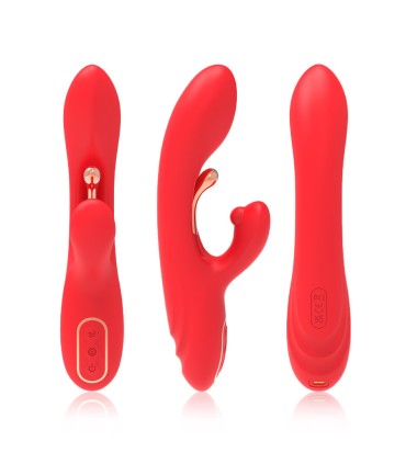ARMONY G SPOT AND CLITORIS STIMULATOR VIBRATOR WITH OSCILLATING TONGUE RED