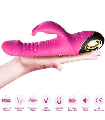 ARMONY ZING DILDO VIBRATOR RABBIT FUCHSIA