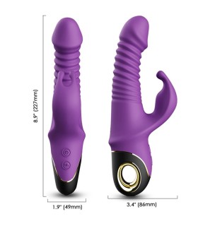 ARMONY ZING DILDO VIBRATOR RABBIT PURPLE