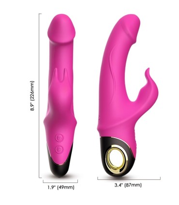 ARMONY METEROR DILDO VIBRATOR RABBIT ROTATOR FUCHSIA