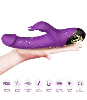 ARMONY METEROR DILDO VIBRATOR RABBIT PURPLE