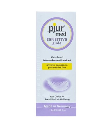 PJUR MED SENSITIVE GLIDE LUBRICANTE BASE AGUA 2 ML