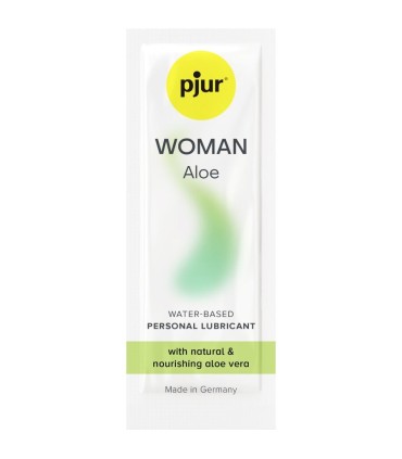 PJUR WOMAN ALOE LUBRICANTE BASE AGUA 2 ML
