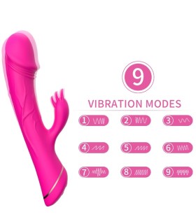 ARMONY DILDO VIBRATOR RABBIT SILICONE FUCHSIA