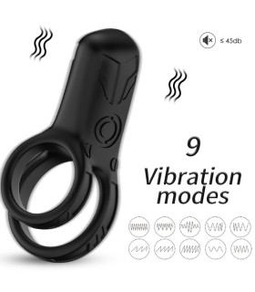 ARMONY DOUBLE RING VIBRATOR BLACK
