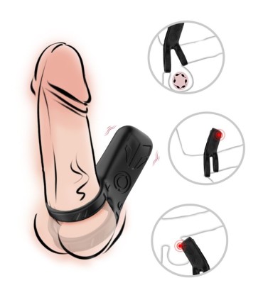 ARMONY DOUBLE RING VIBRATOR BLACK