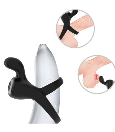 ARMONY RING VIBRATOR RABBIT BLACK