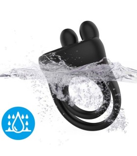 ARMONY RING VIBRATOR RABBIT BLACK