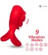 ARMONY RING VIBRATOR HEART RED