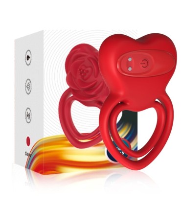 ARMONY RING VIBRATOR HEART RED