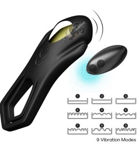 ARMONY ROADSTER VIBRATOR DOUBLE RING REMOTE CONTROL BLACK