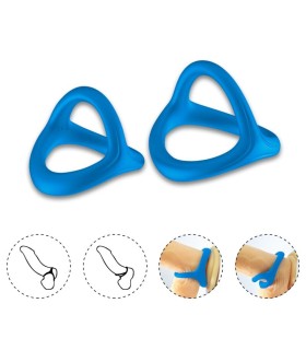 ARMONY TRESOR DOUBLE SILICONE RING BLUE