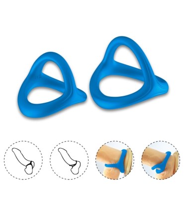 ARMONY TRESOR DOUBLE SILICONE RING BLUE