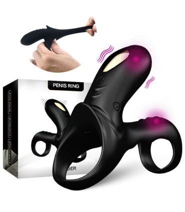 ARMONY RANGER DOUBLE VIBRATOR RING FOR COUPLES BLACK