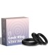 ARMONY TRIPLE SILICONE RING BLACK