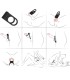 ARMONY TWINS DOUBLE VIBRATOR RING FOR COUPLES BLACK
