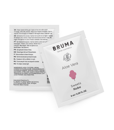 BRUMA 6 ML GEL DESLIZANTE CON ALOE VERA SABOR A NUBE