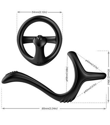 ARMONY TREASURE DOUBLE ANAL RING BLACK