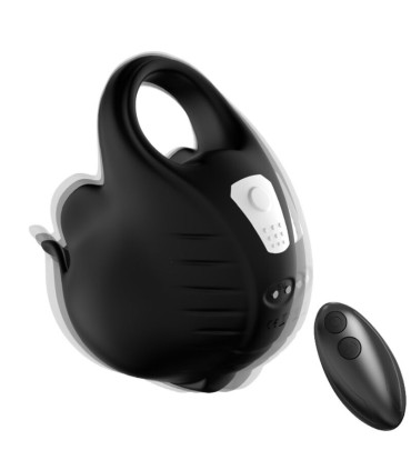 ARMONY CUPPING VIBRATOR RING REMOTE CONTROL BLACK