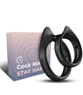 ARMONY DUALRING DOUBLE ELASTIC RING BLACK