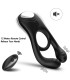 ARMONY VEYRON DOUBLE VIBRATOR RING TOY FOR COUPLES REMOTE CONTROL BLACK