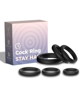 ARMONY LOCK RINGS SILICONE BLACK