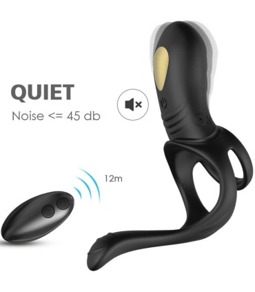 ARMONY JOY JUMPER RING VIBRATOR FOR COUPLES ANAL PLUG REMOTE CONTROL BLACK