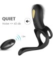 ARMONY - JOY JUMPER RING VIBRATOR FOR COUPLES & ANAL PLUG REMOTE CONTROL BLACK