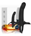 ARMONY - DILDO WITH RING & VIBRATOR BLACK