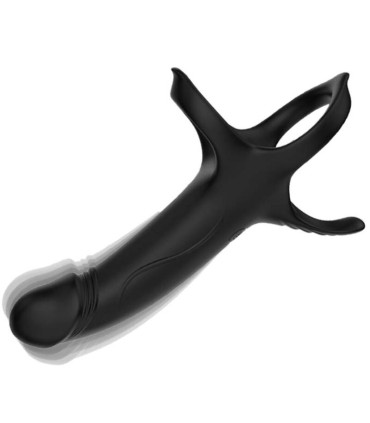 ARMONY DILDO WITH RING VIBRATOR BLACK