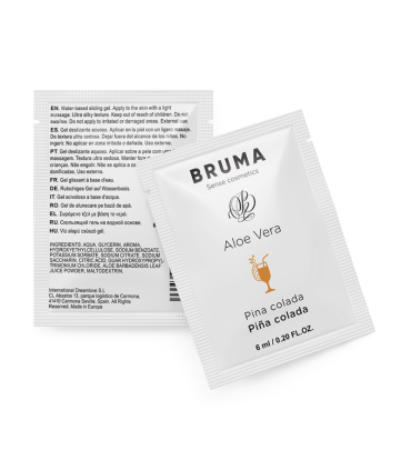 BRUMA 6 ML GEL DESLIZANTE CON ALOE VERA SABOR A PINA COLADA