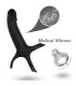ARMONY DILDO WITH RING VIBRATOR BLACK