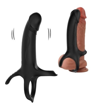 ARMONY DILDO WITH RING VIBRATOR BLACK