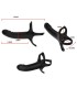 ARMONY DILDO WITH RING VIBRATOR BLACK