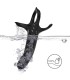 ARMONY DILDO WITH RING VIBRATOR BLACK