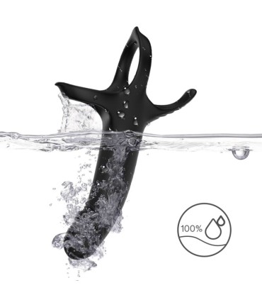 ARMONY DILDO WITH RING VIBRATOR BLACK