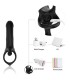 ARMONY DILDO WITH RING VIBRATOR BLACK